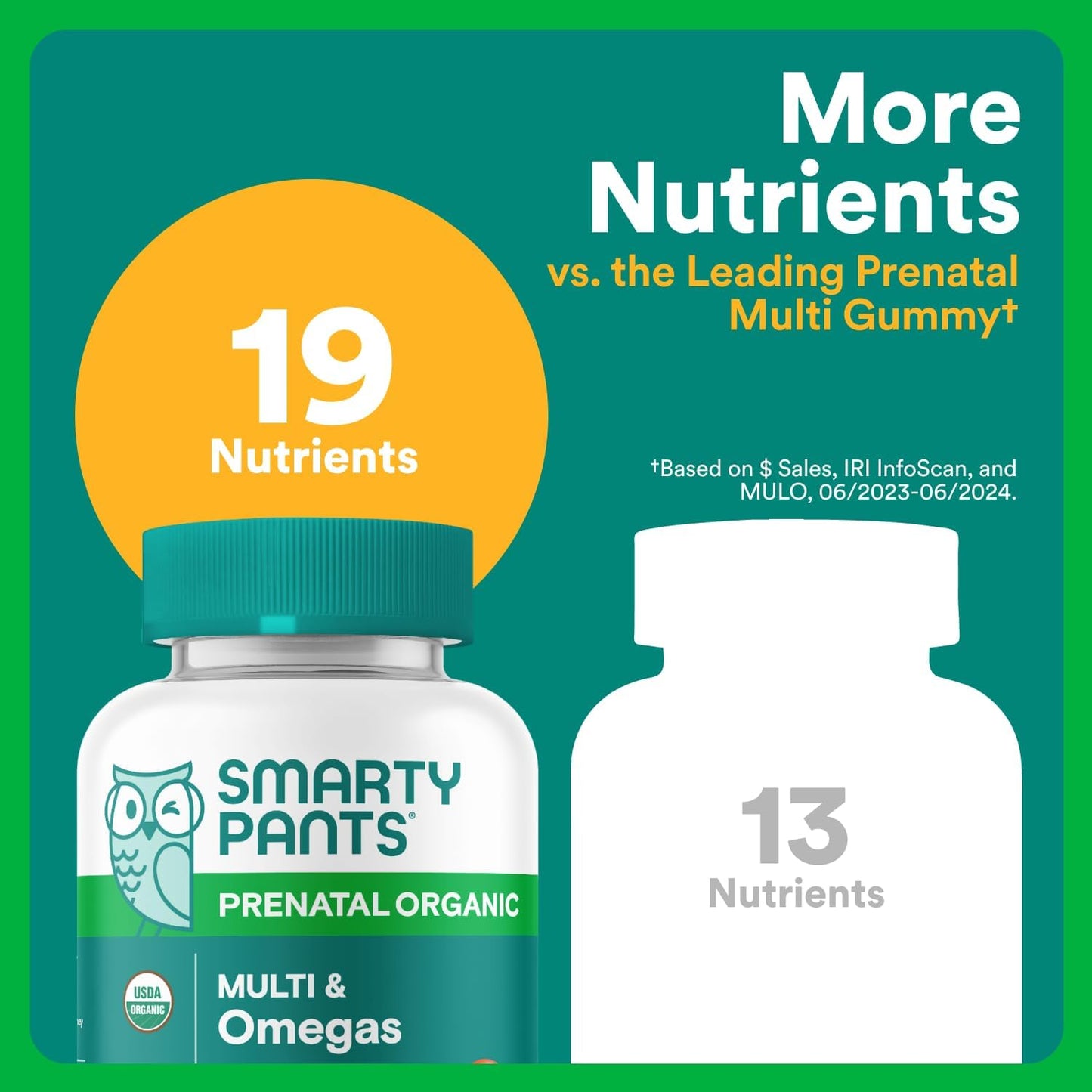 SmartyPants Prenatal Organic Multi & Omegas
