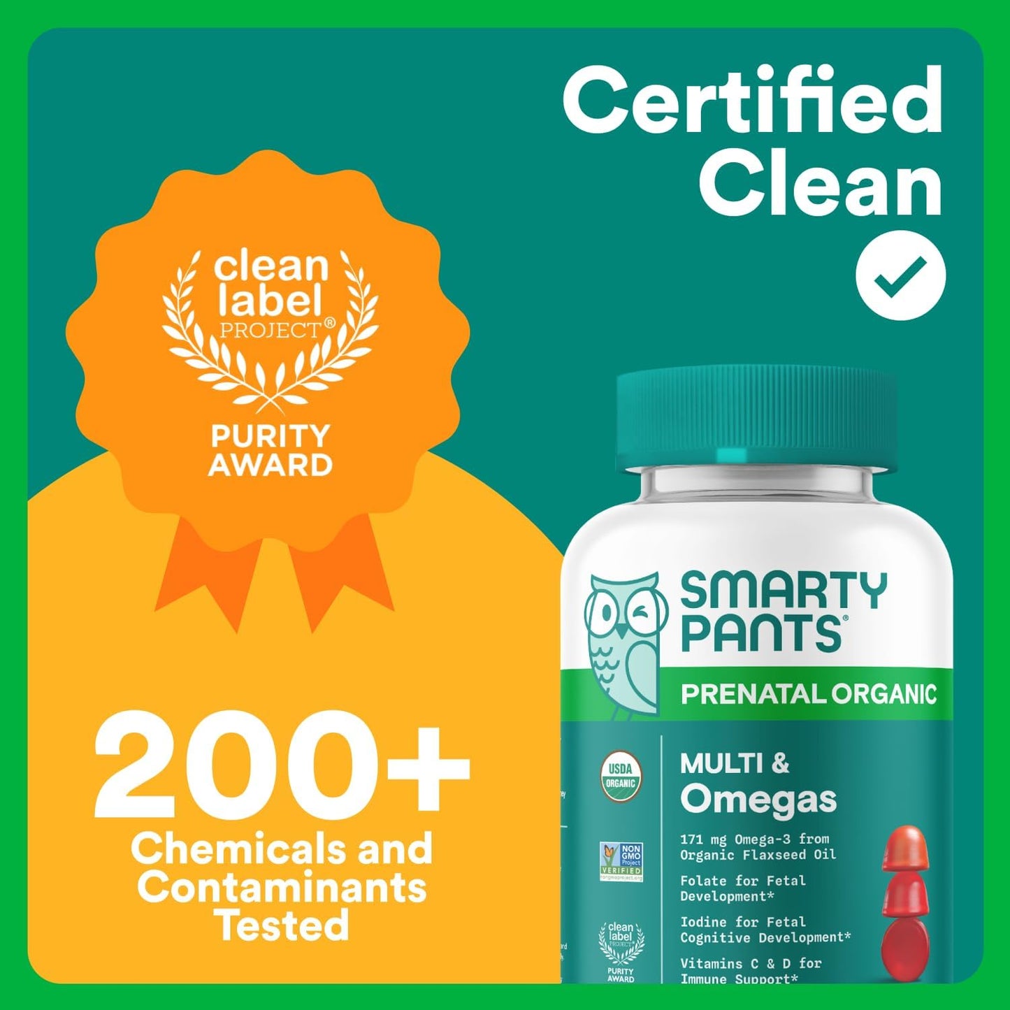SmartyPants Prenatal Organic Multi & Omegas