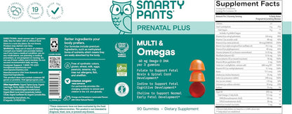 Smarty Pants Prenatal Plus Multi & Omegas