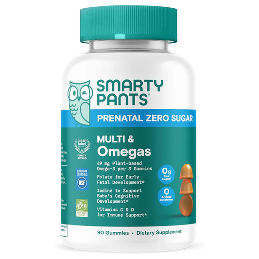 SmartyPants Prenatal Zero Sugar Multi & Omegas