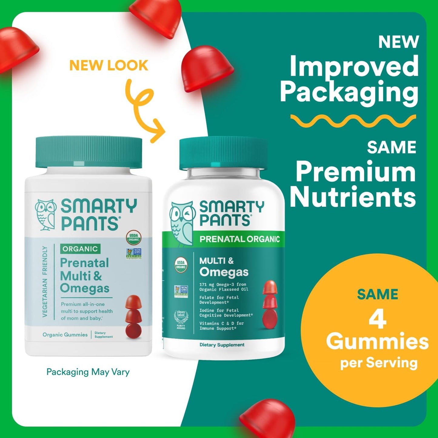 SmartyPants Prenatal Organic Multi & Omegas