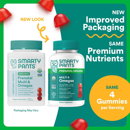 SmartyPants Prenatal Organic Multi & Omegas