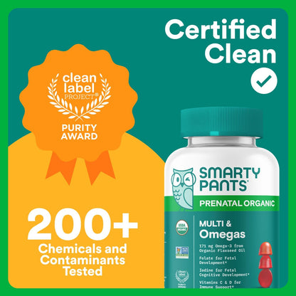 SmartyPants Prenatal Organic Multi & Omegas