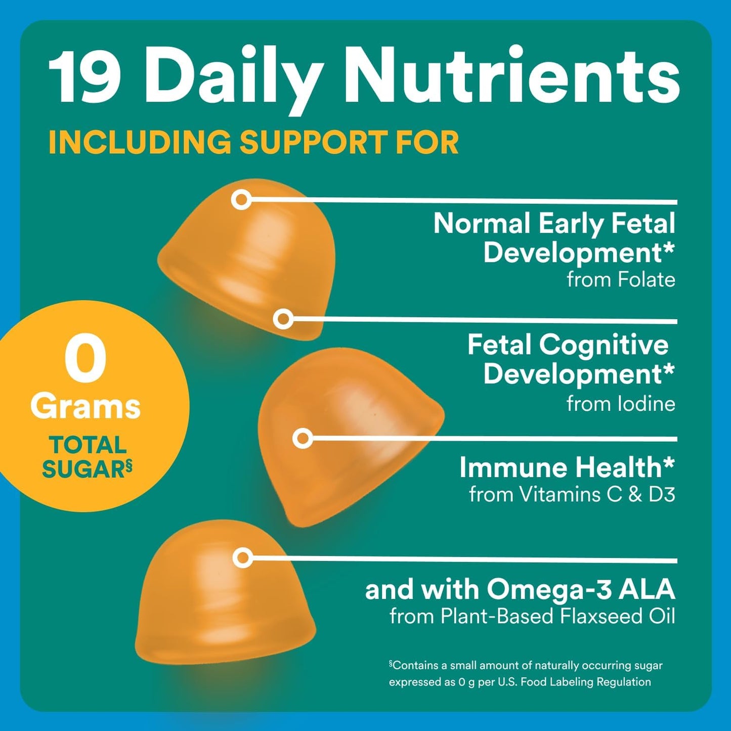 SmartyPants Prenatal Zero Sugar Multi & Omegas