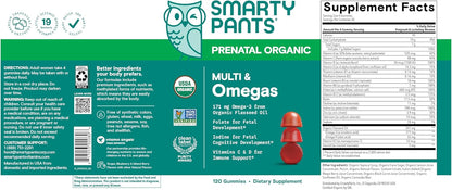 SmartyPants Prenatal Organic Multi & Omegas